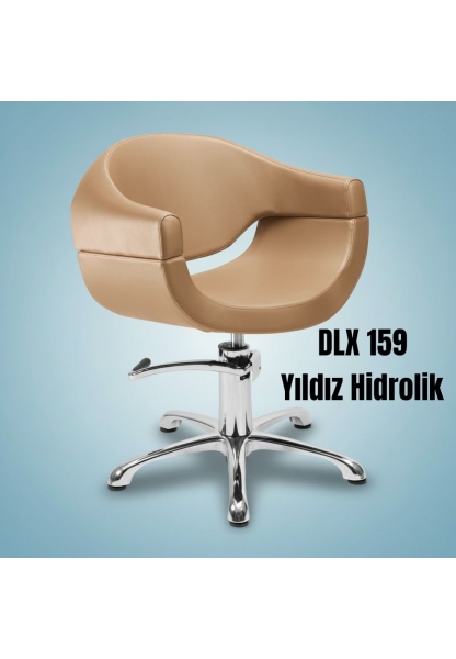DLX 159/V HİDROLİK YILDIZ AYAKLI KUAFÖR KESİM KOLTUĞU