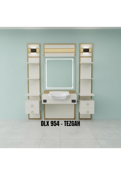 DLX 954 ÖZEL TASARIM TEZGAH -ÇİFT KOMODİNLİ-