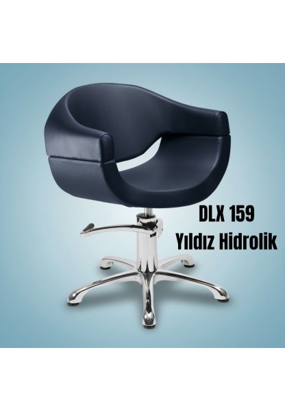 DLX 159/V HİDROLİK YILDIZ AYAKLI KUAFÖR KESİM KOLTUĞU