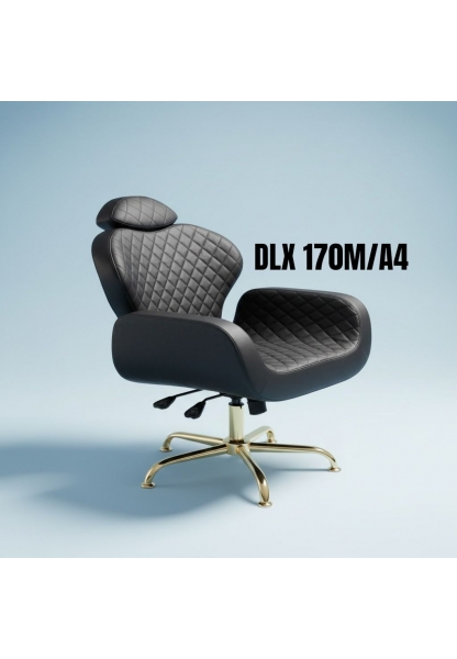 DLX 170/M AMORTİSÖR YILDIZ AYAKLI KUAFÖR MAKYAJ KOLTUĞU