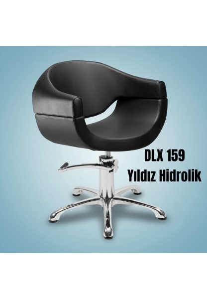 DLX 159/V HİDROLİK YILDIZ AYAKLI KUAFÖR KESİM KOLTUĞU