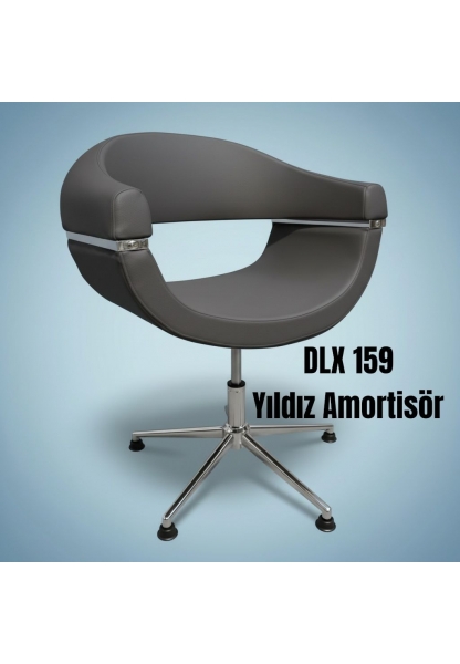 DLX 159 AMORTİSÖR YILDIZ AYAKLI KUAFÖR KESİM KOLTUĞU