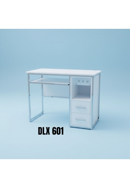 DLX 601 ÖZEL TASARIM ÇEKMECELİ VE PRİZLİ MANİKÜR MASASI